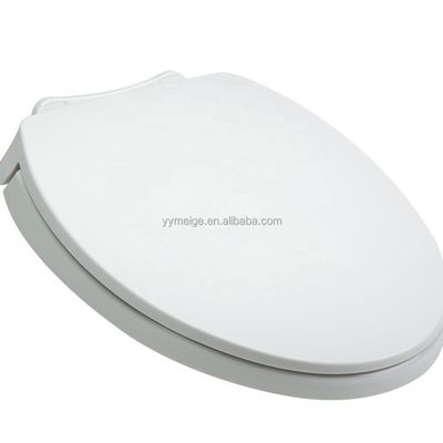 O Shape Lid Round Toilet Seat Cover 435*365*465mm with Buffer Cover Plate Soft Closing PP Slow Silent Closed