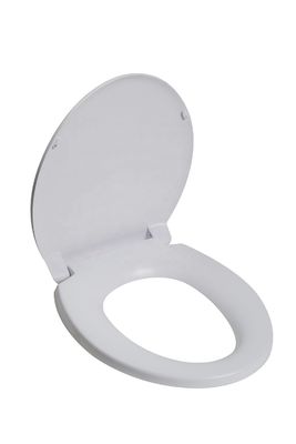 O Shape Lid Round Toilet Seat Cover 435*365*465mm with Buffer Cover Plate Soft Closing PP Slow Silent Closed