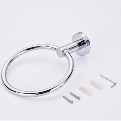 Customize OEM Style Silver Towel Ring Stainless Steel for Kitchen Bathroom Accessory Classic Surface Modern Technical Hotel