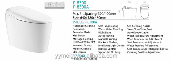 Eco Smart Automatic Intelligent Toilet All in One OEM ODM Massage Washing Multi Function Modern Design Style for Bathroom