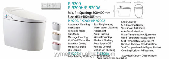 Transform Your Office Building Bathroom with Floor Mounted Intelligent Automatic Toilet and Multi-Function Luxury Bidet